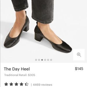 Everlane Day Heel Black Leather